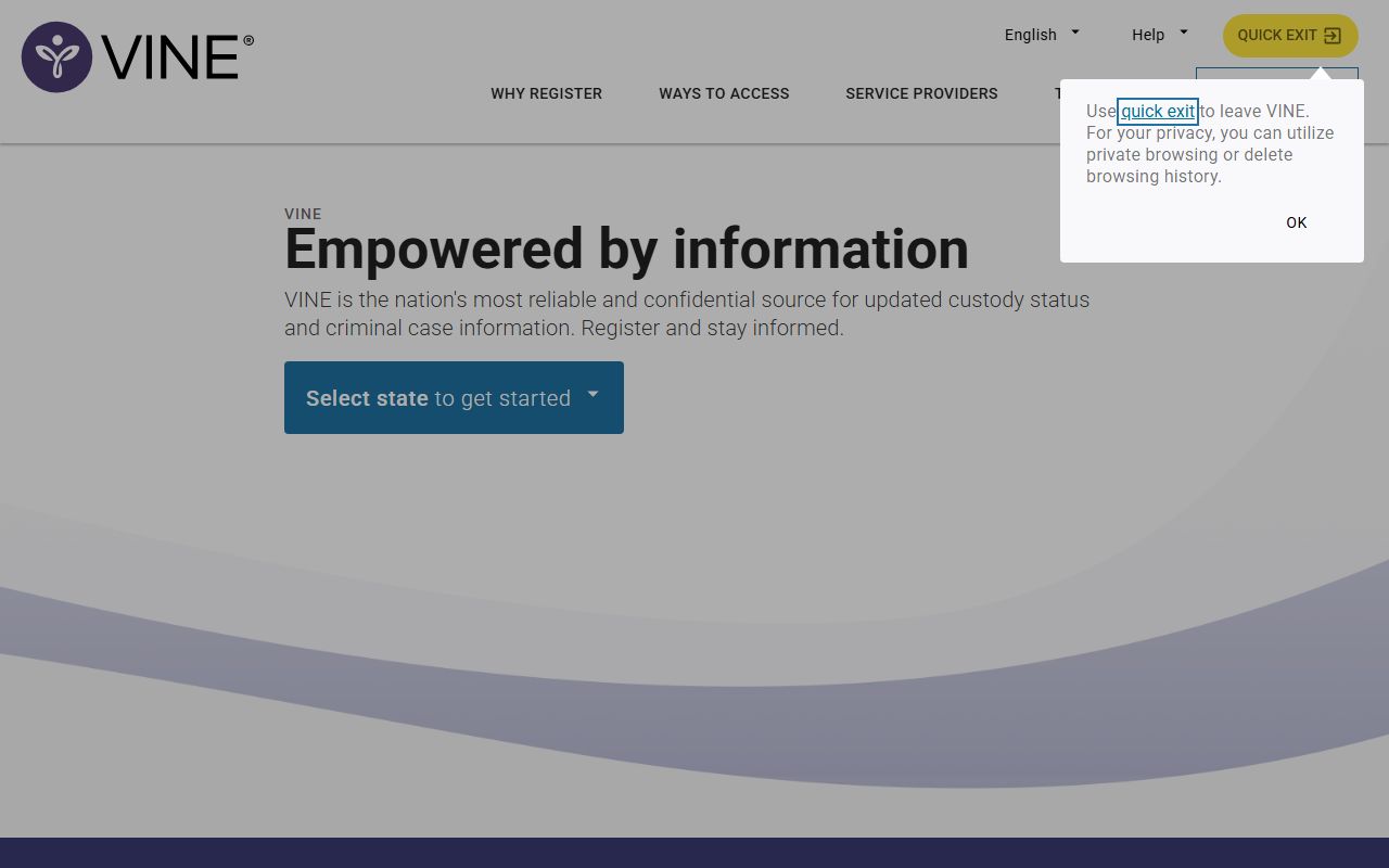 Riverside County released inmate alerts on the VINELink platform